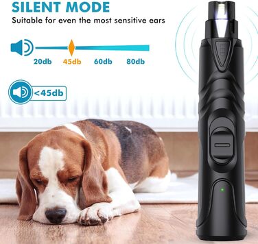 Шліфувальник для собак Krallenschleifer: професійний, тихий, для великих, середніх та маленьких собак (сірий)