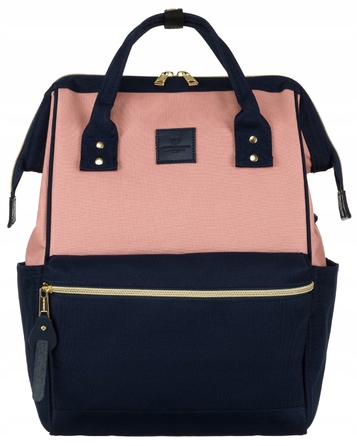 Міський рюкзак Peterson PTN ALFA NAVY+PINK, рожевий