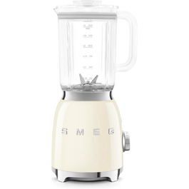 Блендер стаціонарний SMEG BLF03CREU 1,5 л, 800 Вт, 4 швидкості, 4 автоматичні програми, знімний ніж, кремовий