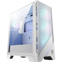 Корпус ПК MSI MAG Forge 320R Airflow White - Mid-Tower, ATX, підтримка RTX 40 GPU, ARGB вентилятори, магнітні фільтри, загартоване скло