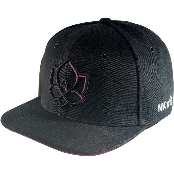 Кепка Nebelkind Snapback Steini Der Keller, універсальний розмір, регульована, чорно-рожева, для чоловіків та жінок