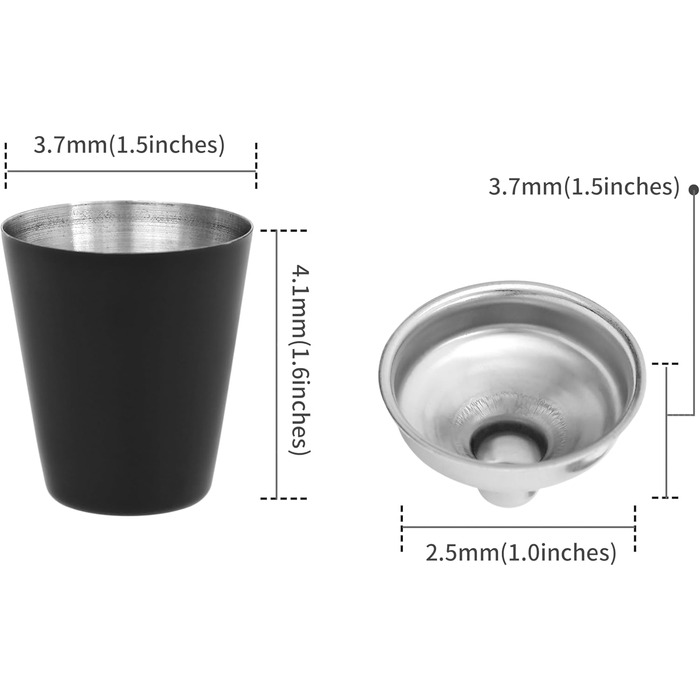 Набір фляга з келихом та воронкою для чоловіків • Військовий дизайн • Матова чорна/зелена сталь • 9 oz / 265 ml • Аксесуари для піших прогулянок