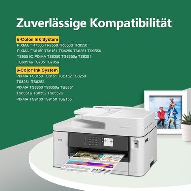 Комплект картриджів XXL для принтера Canon PIXMA PGI-580 та CLI-581 (Multipack) для TR8550, TS6350, TS6150, TS705, TS9550, TS6250, TR7550