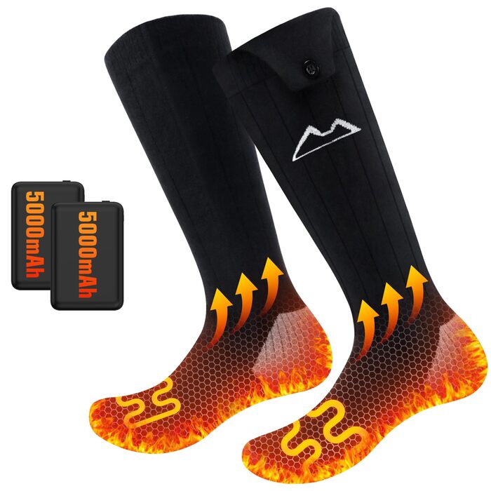 Гріючі шкарпетки KomfortPlus Pro 2.0 ye-02: для полювання, катання на лижах, піших прогулянок. Машинне прання. Для чоловіків та жінок