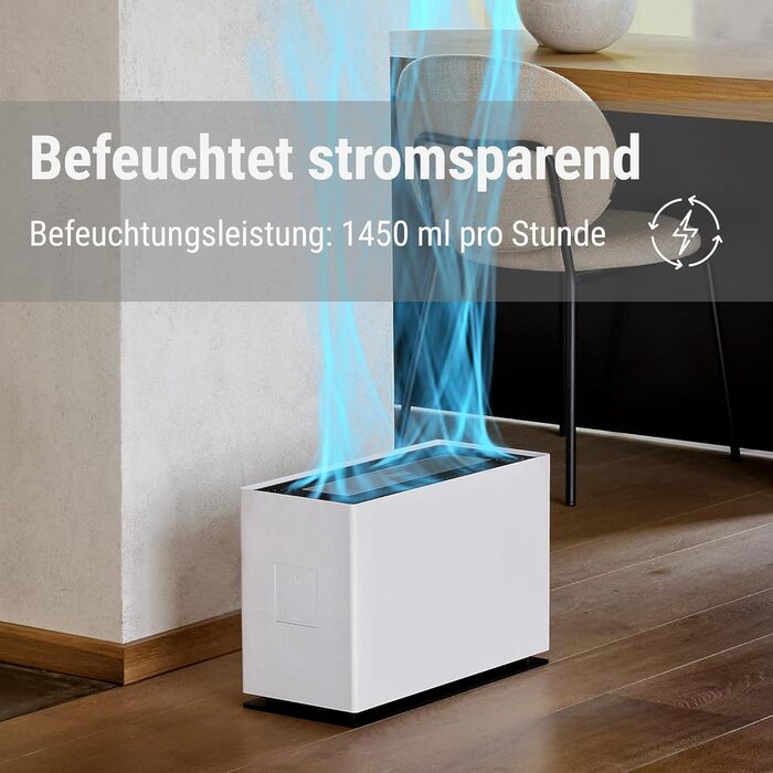 Зволожувач повітря Stadler Form Noah Pro, білий, для великих приміщень (110 м²), WiFi, App, гігростат, тихий