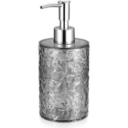 Дозатор мила для кухні та ванної кімнати, 400 мл, пластиковий, циліндричний | Дозатор мила, шампуню, гелю для душу