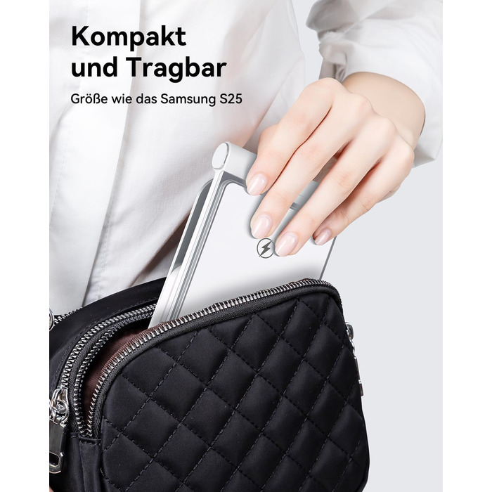 База для бездротової зарядки 3-в-1 для Samsung Galaxy (S25, S24, S23, S22, S21, S20, Z Flip, Z Fold) та Galaxy Watch/Buds, 20W, біла