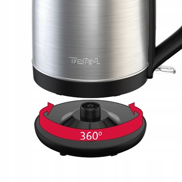 Електричний чайник Tefal KO5S0DE0, 2400 Вт, 1,7 л, сріблястий/сірий