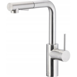 Змішач для кухні стільниковий KFA Armatura DUERO BASIC INOX, сріблястий