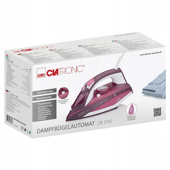 Парова праска Clatronic DB 3705, 2600 Вт