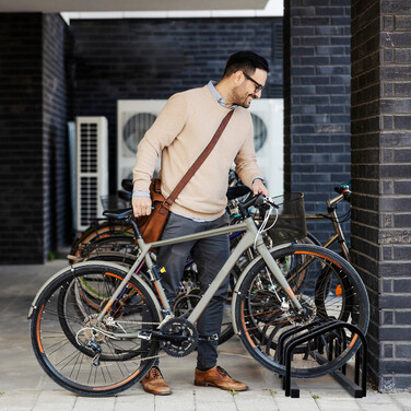 Relaxdays Bicycle Stand for 4 Bikes