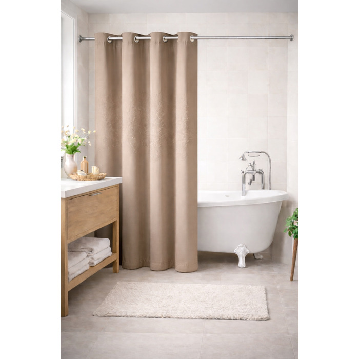 Текстильна штора для ванни NOW-ART, 150 x 180 см