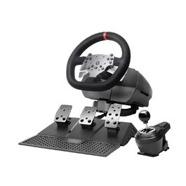Кермо Mars Gaming MWH-RSX для SimRacing з Force Feedback та 3 педалями, 12 передач, 14 кнопок, PC/PS4/Xbox Series X|S