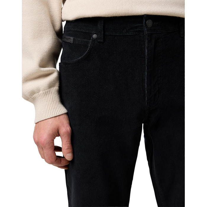 Джинси чоловічі Wrangler Texas (36W/32L, Чорні) - класичні прямі джинси з міцного деніму