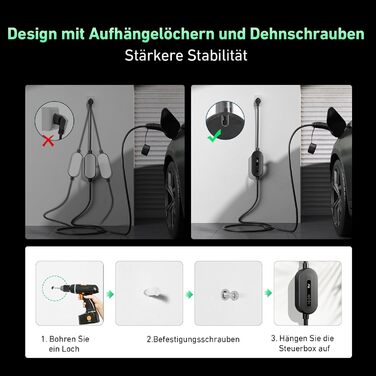 Кабель для електромобіля Evjuicion Typ 2 Schuko, 3.68kW, 6м, 16A, IP67. Зарядний кабель для ID.3/4, X1, 5ER, Model Y/3 та інших електромобілів. Чорний.