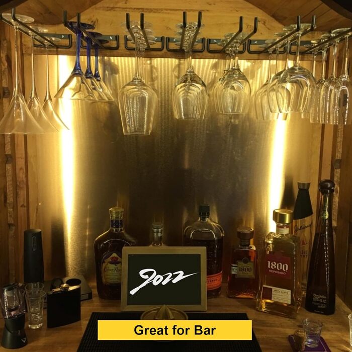 Тримачі для келихів VIDETOL (6 шт.) - металеві, підвісні, для шафи, бару, кухні