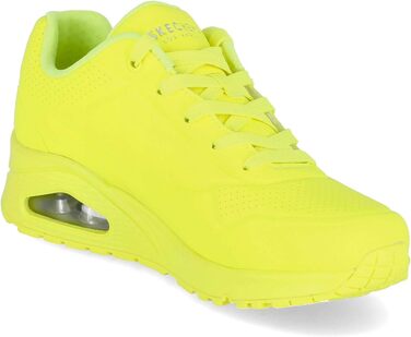 Жіночі кросівки Skechers UNO Night Shades, 42 EU, Durabuck, неоновий жовтий