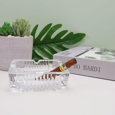 Вінтажна попільничка з металу з кришкою, вітрозахисна, зі скляною кулею. Портативна для дому, вулиці, готелю, офісу. Декоративний предмет, подарунок (прозора)