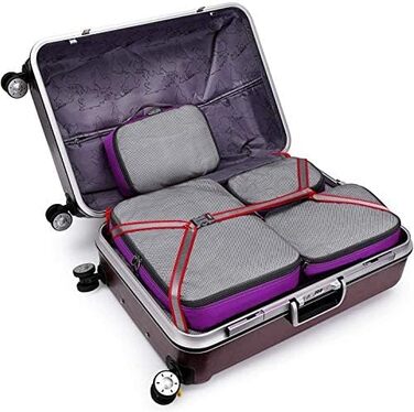 Органайзери для валізи G4Free (фіолетовий, 6шт) - набір для подорожей