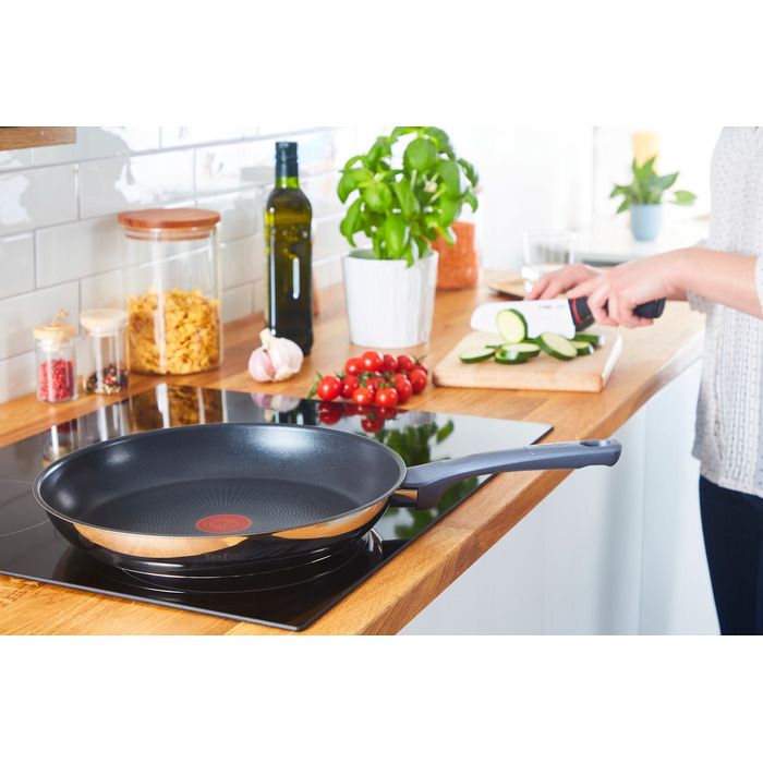 Набір сталевих сковорідок TEFAL Daily Cook (20/24/26/28/30 см), для індукційних плит