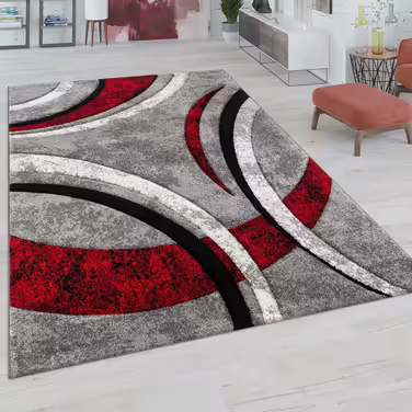 Paco Home Rug Living Room Short Pile Vintage Hand-Knotted Contour Cut 3D Optic, Size: 80x300 cm, Color: Brown