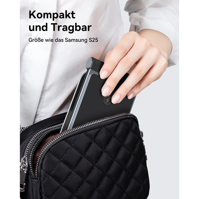 База для бездротової зарядки 3-в-1 для Samsung Galaxy S25 Ultra, S24, S23, S22, S21, S20, Z Flip, Z Fold, Galaxy Watch 8/Ultra/7, Galaxy Buds, 20W, чорний