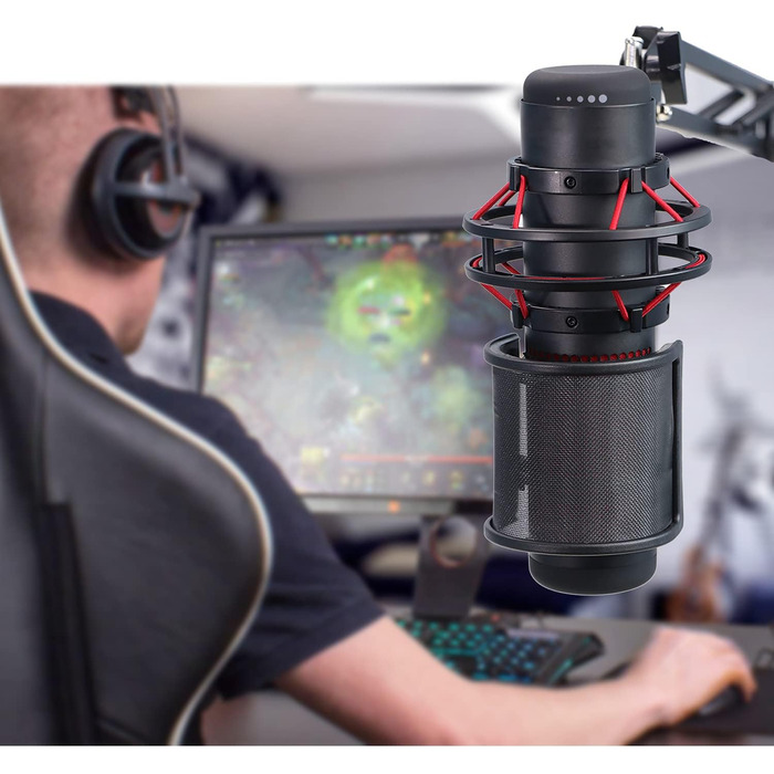 Кріплення для мікрофона HyperX QuadCast/S/ProCast – Ротаційне, з адаптером 3/8' - 5/8', від YOUSHARES (з поп-фільтром)