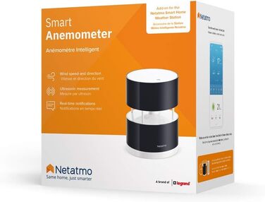 Netatmo Wind Meter for Netatmo Weather Station, black, NWA01-WW, 16 cm