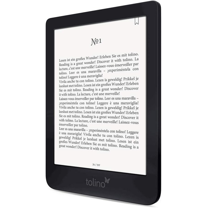 Tolino Shine 3: Електронна книга з сенсорним екраном, 8 ГБ, чорний - E-Reader, 6