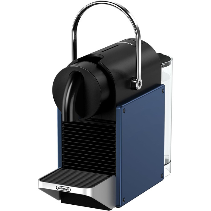 Кавомашина капсульна Nespresso De'Longhi Pixie EN127.BL, 19 бар, 1260Вт, компактна, синя/чорна, ECO-режим