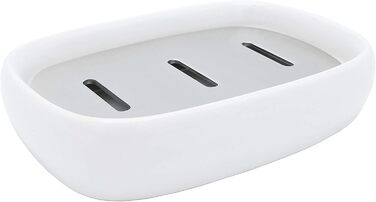 Миска для мила Lofekea з кераміки та нержавіючої сталі, двошарова мильниця для ванної та душу