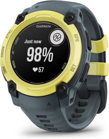 Розумний годинник Garmin Instinct E 40 мм – GPS, Multisport, 60+ спортивні додатки, до 14 днів роботи від акумулятора, Electric Lime/Twilight