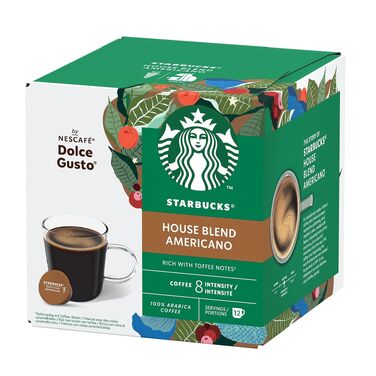 Кавові капсули Starbucks House Blend для Nescafé Dolce Gusto, середній обсмал, 72 шт (6х12)
