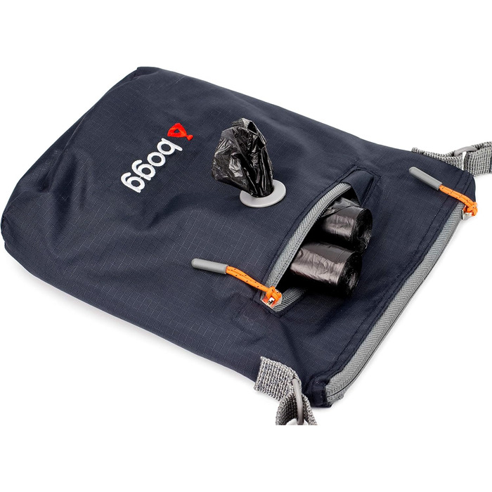 BOGG Універсальна сумка на плече для собак | Диспенсер для пакетів та контейнер для відходів (Сірий)