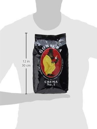 Кава в зернах Espresso Gorilla Crema No.1, темне обсмаження (dark roast), 1 кг (набір 2 шт)