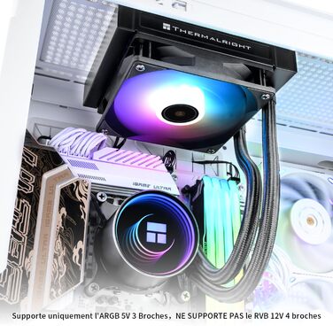 Thermalright Frozen Notte 120 ARGB - рідинне охолодження CPU з RGB підсвічуванням, 120мм, чорний