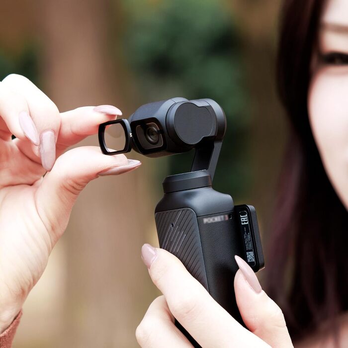 Набір магнітних фільтрів JJC 6в1 для DJI Osmo Pocket 3: ND8, ND16, ND32, ND64, ND256 та CPL поляризаційний фільтр для екшн-камери