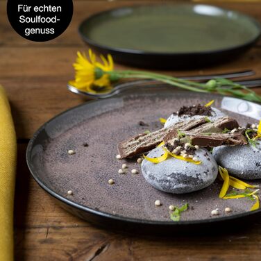 Набір посуду Moritz & Moritz VIDA на 12 осіб (36 предметів) - сучасний порцеляновий сервіз, стійкий до подряпин, підходить для мікрохвильової печі та посудомийної машини, обідній сервіз, сервіз для столу, комбінований сервіз на 12 осіб (вінтаж, десертні тарілки (6 шт))