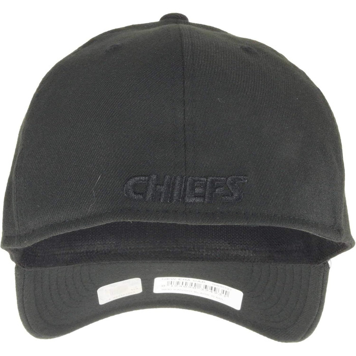 Кепка бейсбольна New Era NFL 39thirty Kansas City Chiefs чорна (S-M) - Офіційна ліцензія