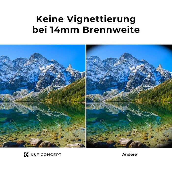 Поляризаційний фільтр K&F Concept 58mm для об'єктивів фото- та відеокамер - CPL фільтр, оптичне скло та алюміній