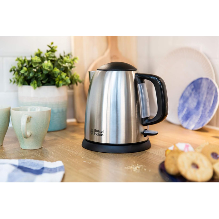 Електричний чайник Russell Hobbs Colours+ 1.0л, нержавіюча сталь, 2400W, з фільтром від накипу