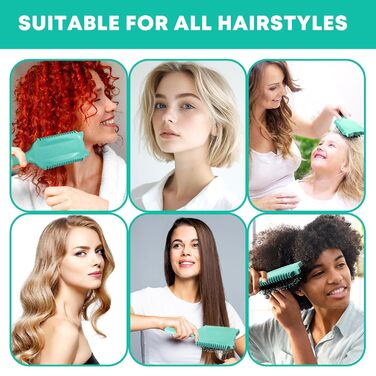 Щітка для кучерявого волосся (зелена)