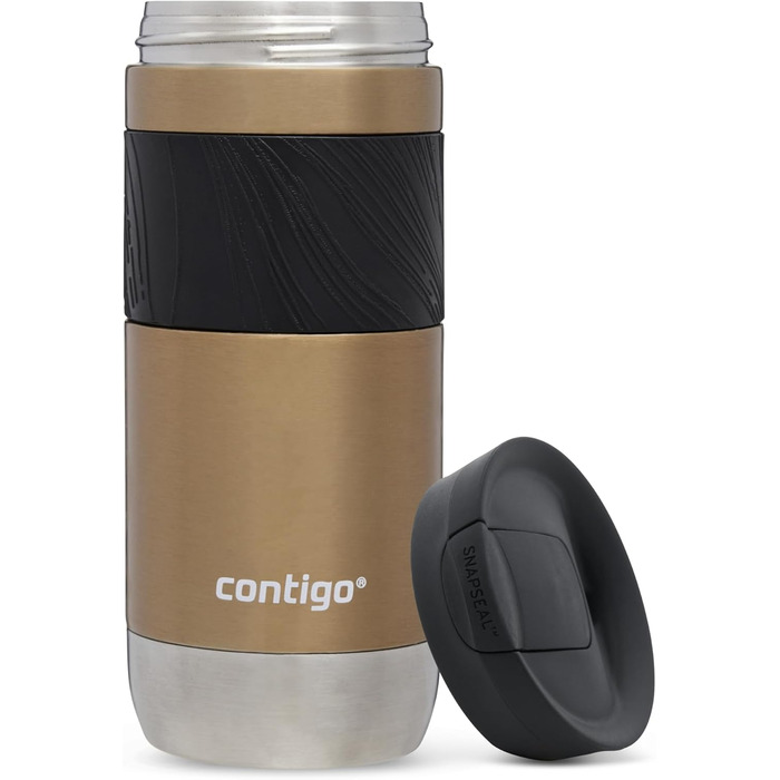 Contigo Byron 2.0 Stainless Steel Thermobecher - Leakproof Travel Coffee Mug, 16oz, BPA-Free, Keeps Drinks Hot for 6 Hours