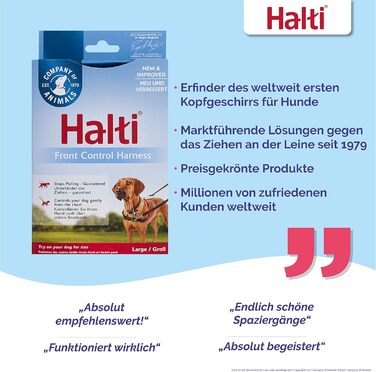 Шлейка HALTI Front Control для собак - запобігає потягування, м'який контроль, легке регулювання