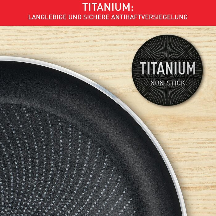 Сковорода Tefal Infinite Induction 28 см з антипригарним покриттям та індикатором температури