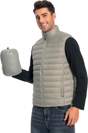 Чоловіча тепла жилетка Pioneer Camp – водонепроникна, компактна, з підкладкою – для активного відпочинку, повсякденного носіння, роботи, спорту та подорожей, хакі, розмір S