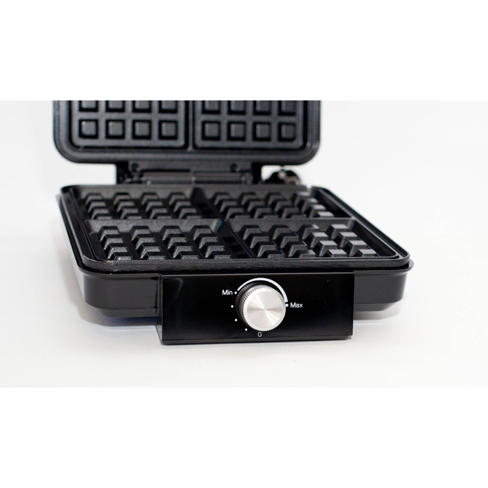Вафельниця Berlinger 2300 Вт, чорна, з регулюванням температури, на 4 вафлі