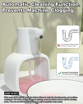 Автоматичний диспенсер для мила Dalugo USB-C з кріпленням на стіну, 500 мл, електричний сенсорний, регульований, для кухні та ванної кімнати