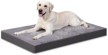 Favodormir Orthopedic Dog Bed, Dog Cushion for Large Dogs XXL, with Washable Removable Cover, Outdoor Dog Mat, Dog Basket, Dog Mattress for Large Dogs, 119x73x9cm (L 119 x W 73 x H 9 cm, Grey)