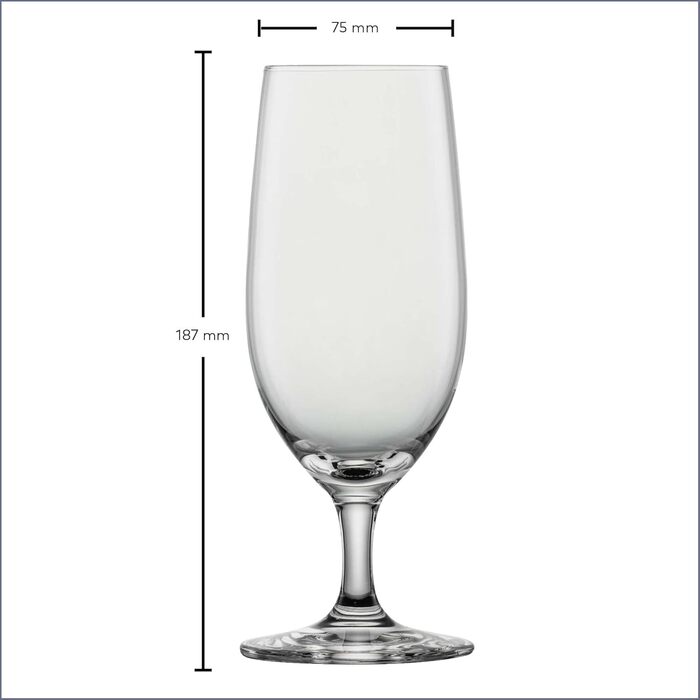 Набір з 4 склянок для пива Schott Zwiesel Basic 0.3 л, Tritan Kristallglas, Made in Germany